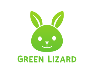 Green Eco Rabbit logo design