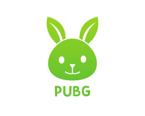 Pet - Green Eco Rabbit logo design
