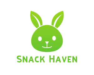 Green Eco Rabbit logo design