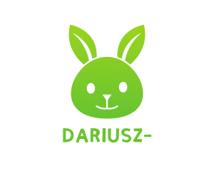Leaf - Green Eco Rabbit logo design