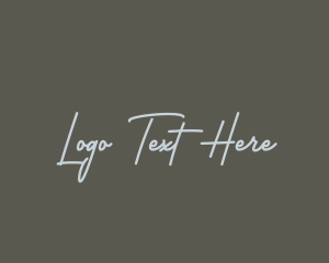 Signature - Elegant Handwriting Script logo design