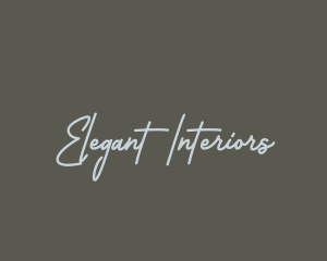 Elegant Handwriting Script logo design