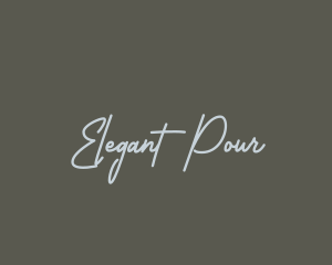 Elegant Handwriting Script logo design