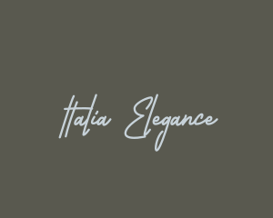 Elegant Handwriting Script logo design