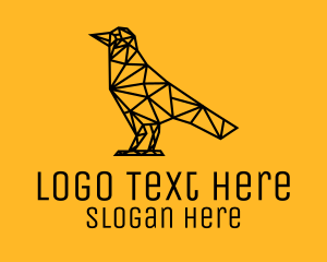 Simple Bird Line Art Logo