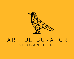 Simple Bird Line Art logo design