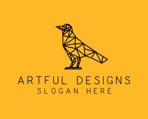 Simple Bird Line Art logo design