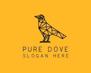 Simple Bird Line Art logo design