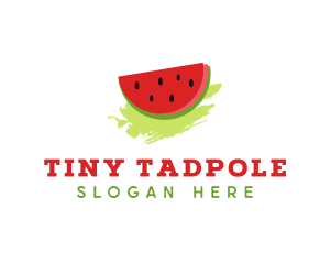 Sweet Watermelon Fruit Logo