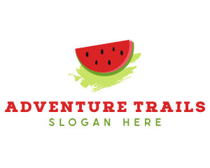 Sweet Watermelon Fruit logo design