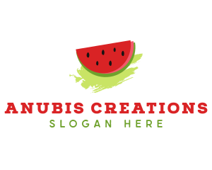 Sweet Watermelon Fruit logo design