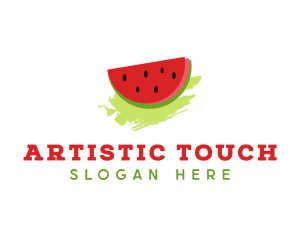 Sweet Watermelon Fruit logo design