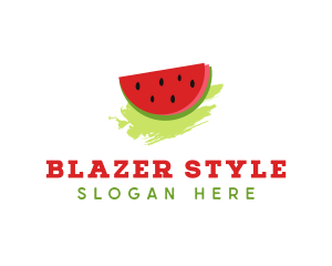 Sweet Watermelon Fruit logo design