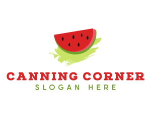 Sweet Watermelon Fruit logo design