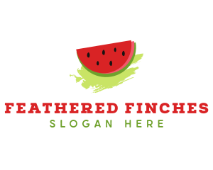 Sweet Watermelon Fruit logo design