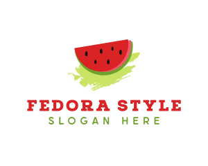 Sweet Watermelon Fruit logo design