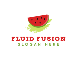 Sweet Watermelon Fruit logo design