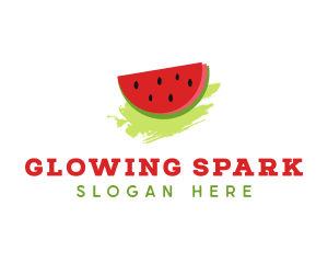 Sweet Watermelon Fruit logo design