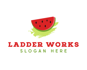 Sweet Watermelon Fruit logo design