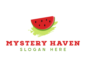 Sweet Watermelon Fruit logo design