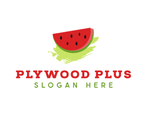 Sweet Watermelon Fruit logo design