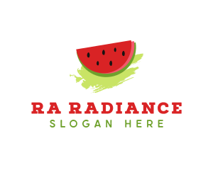 Sweet Watermelon Fruit logo design