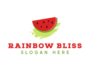 Sweet Watermelon Fruit logo design