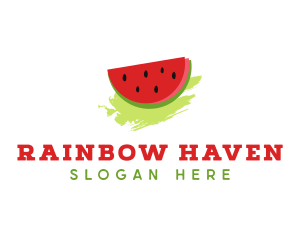 Sweet Watermelon Fruit logo design