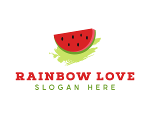 Sweet Watermelon Fruit logo design