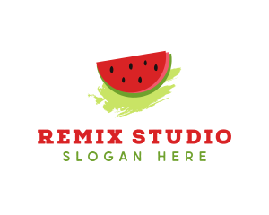 Sweet Watermelon Fruit logo design