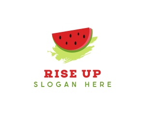 Sweet Watermelon Fruit logo design