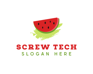 Sweet Watermelon Fruit logo design