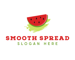 Sweet Watermelon Fruit logo design