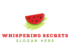 Sweet Watermelon Fruit logo design