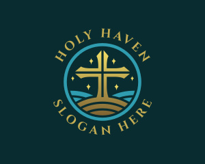 Holy Christian Cross logo design