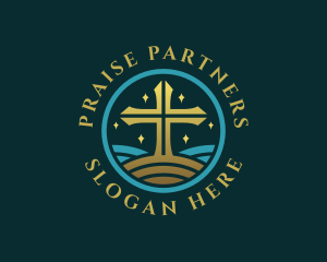 Praise - Holy Christian Cross logo design