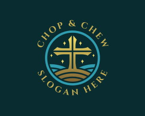 Praise - Holy Christian Cross logo design