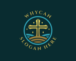 Worship - Holy Christian Cross logo design
