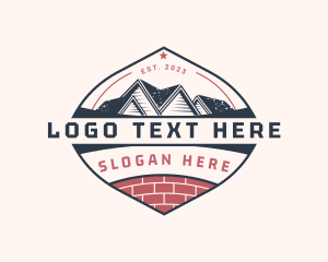 Brick - House Builder Contractor logo design