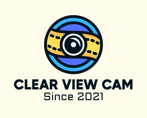 Webcam - Round Surveillance Camera logo design