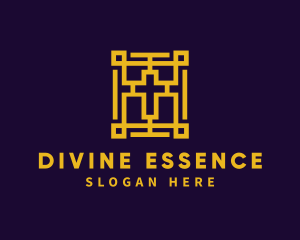 Divine - Golden Holy Bible logo design