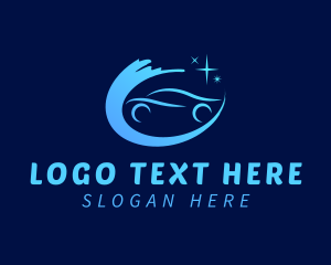 Blue - Car Wash Splash logo design