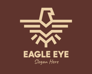 Brown Tribal Eagle logo design