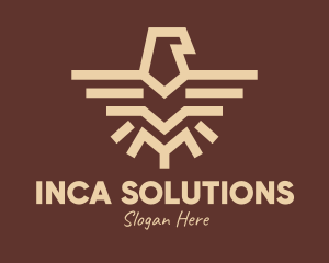 Inca - Brown Tribal Eagle logo design