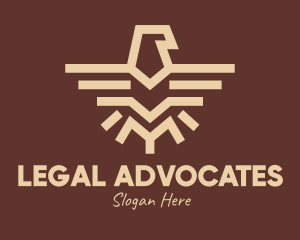 Ethnic - Brown Tribal Eagle logo design