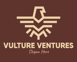 Vulture - Brown Tribal Eagle logo design