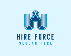 Employer - Generic Manpower Letter W logo design