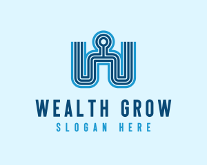 Generic Manpower Letter W logo design