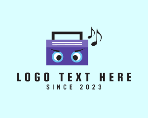 Mascot - Radio Music Player logo design