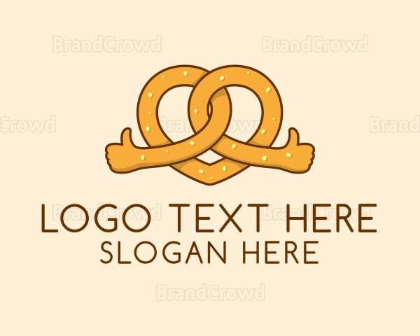 Pretzel Bread Hands Logo